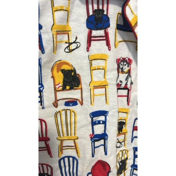 Frankie‎ & Johnny Chairs and Pets Print XL Pajama Flannel Soft Shirt - Picture 2 of 8